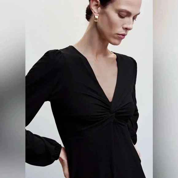 Mango Dress with  Knot Detail - Picture 4 of 7